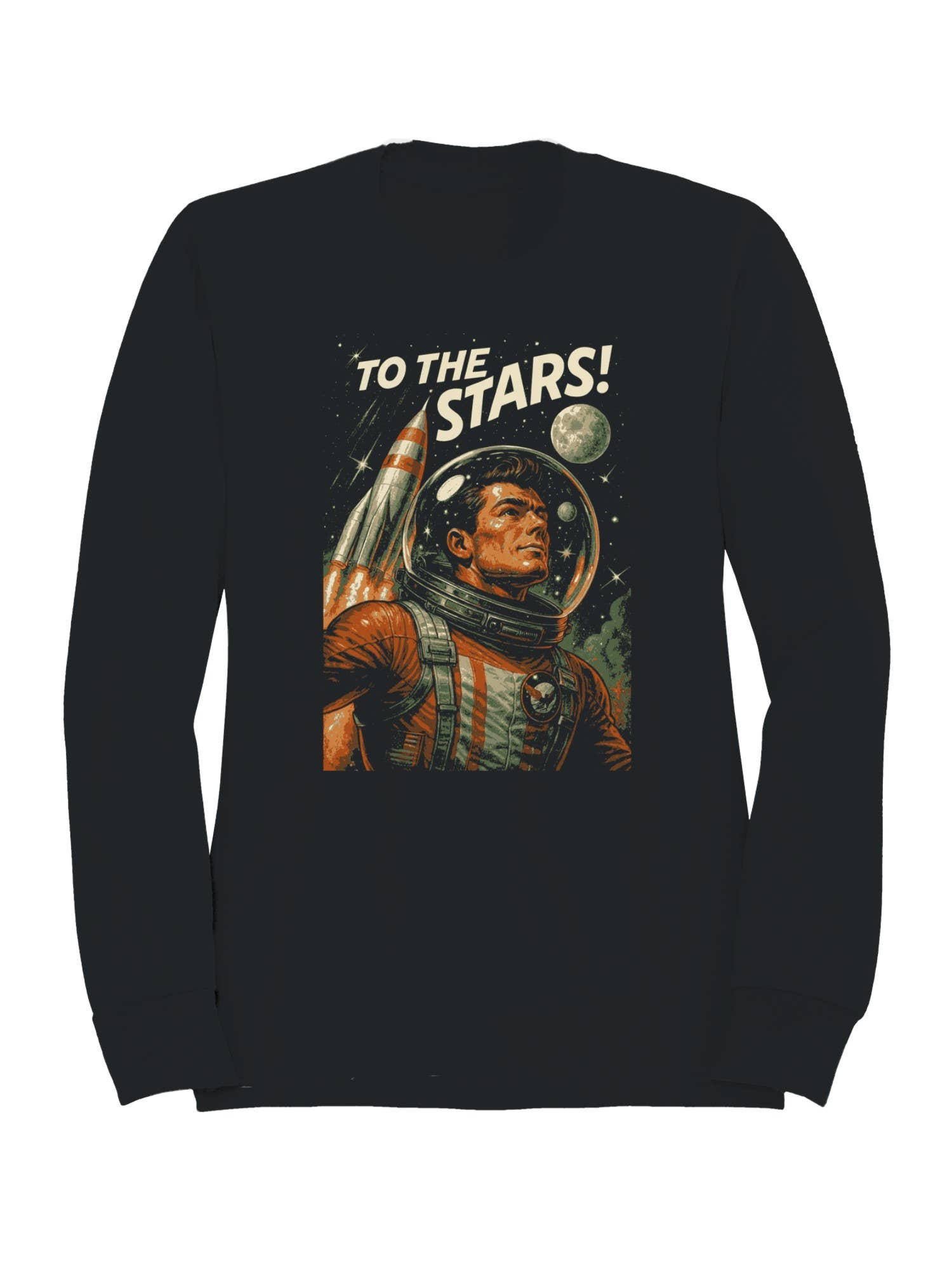 Retro Space Adventure: To the Stars Women's Sweatshirt