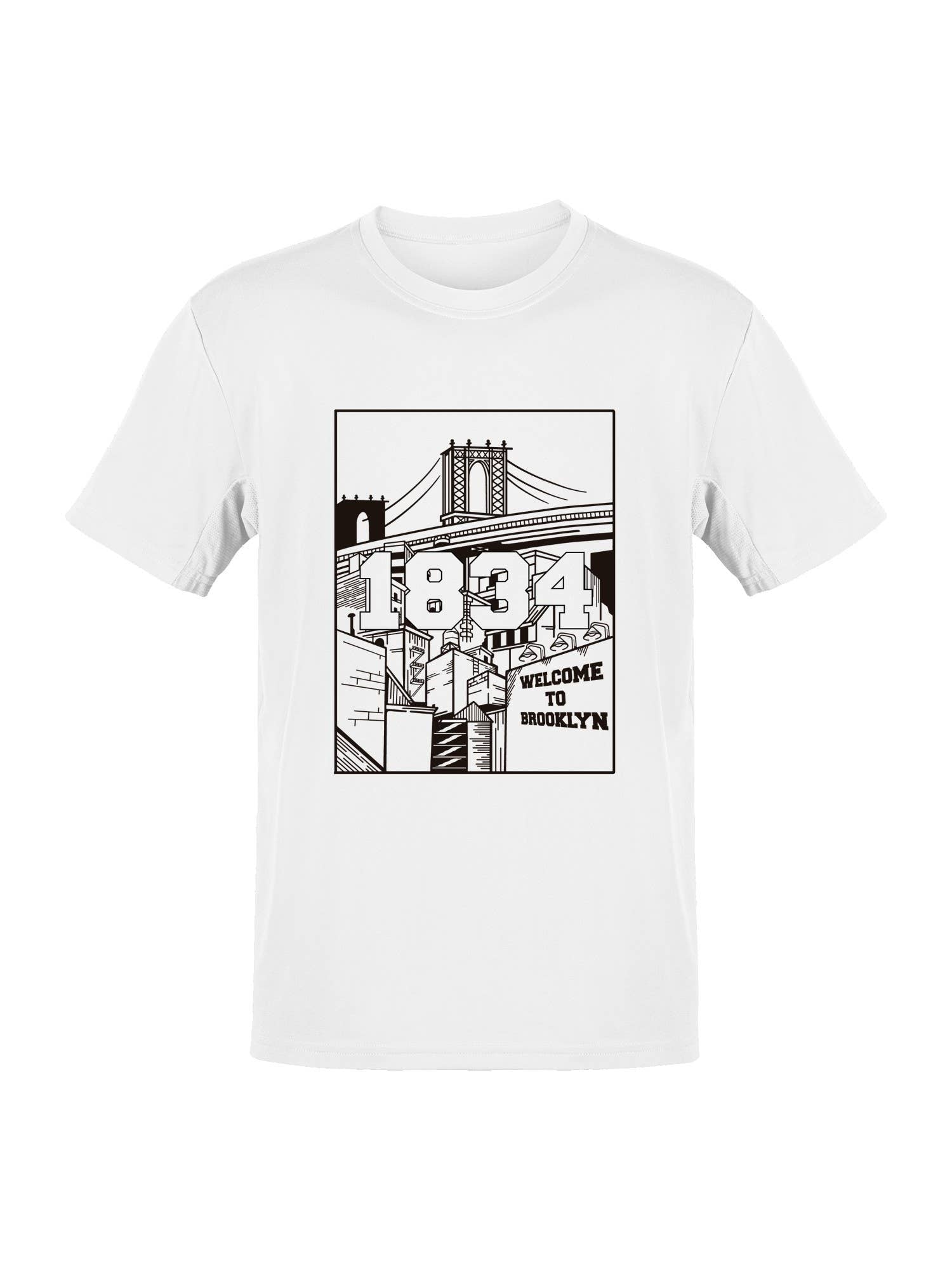 Brooklyn Bridge Art Print Men's T-Shirt