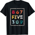 8675309 Nostalgic and Funny 80s & 90s Rontee Co. Unisex T-shirt, Sweatshirt, Hoodie, Long Sleeve Tee