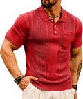 Mens Breathable Polo Shirts Short Sleeve Lightweight Knit Texture Golf Shirts Knitwear Unisex T-shirt, Sweatshirt, Hoodie, Long Sleeve Tee