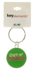 Enameled Novelty Out Of Control Key Chain KEKC4938