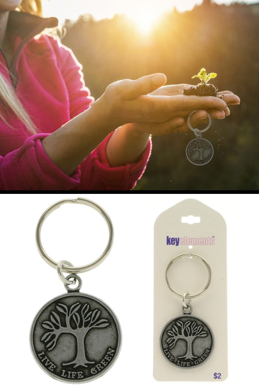 Live Life Green Keychain KEKC4995