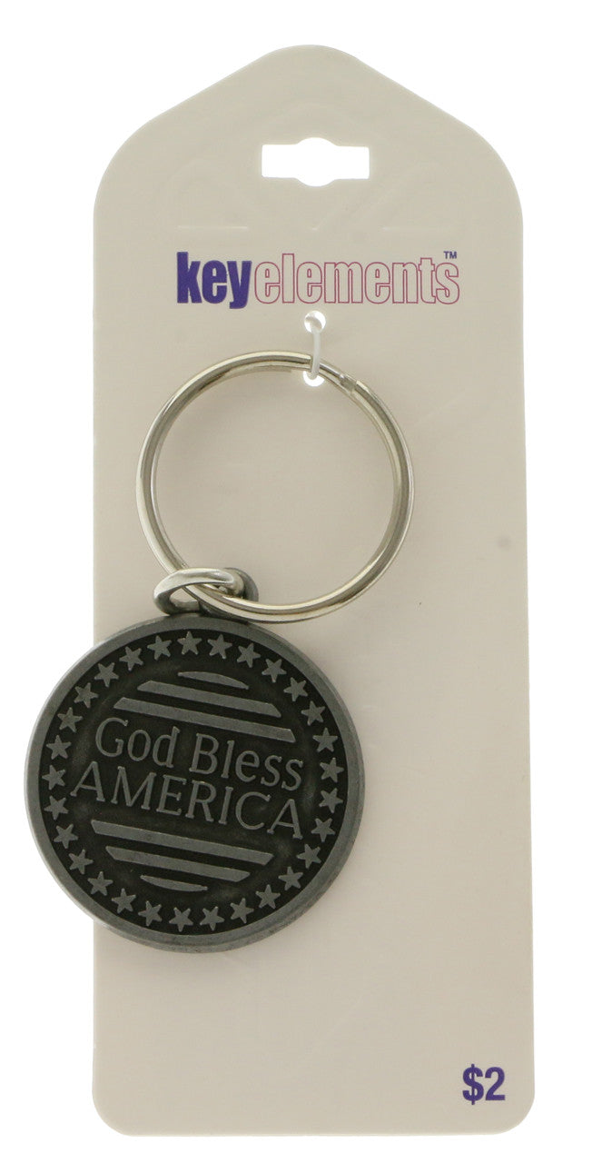 Patriotic Double Sided Key Chain KEKC4996