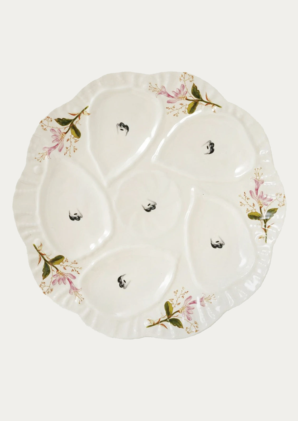 Floral Oyster Serving Plate