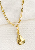 Oyster Necklace on Paperclip Chain