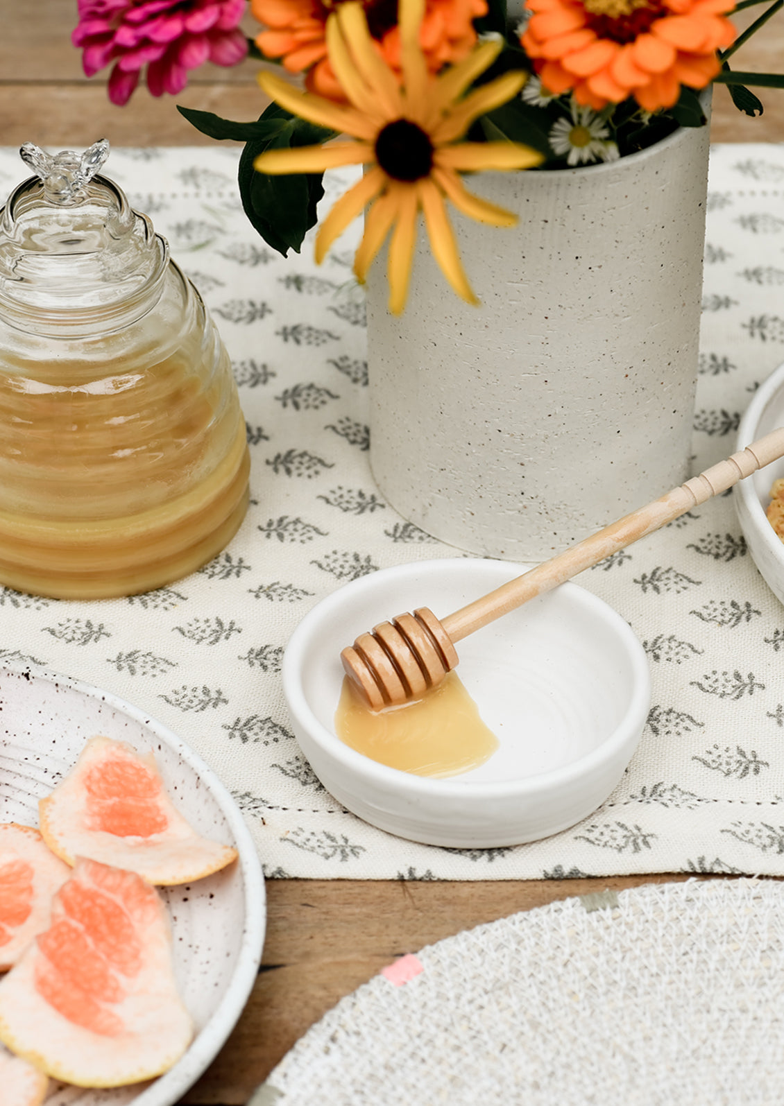 Glass Beehive Honey Jar