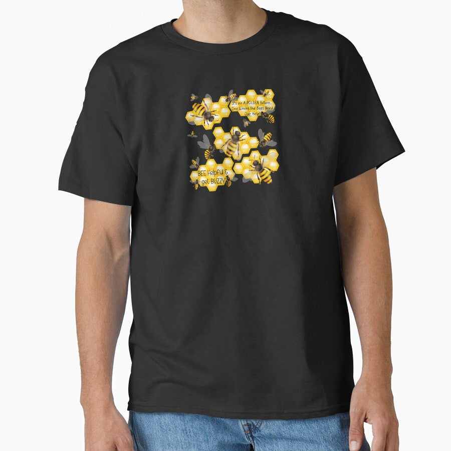 Needy Bee Puns! (On Black) by PawsitiveMum Unisex T-shirt, Sweatshirt, Hoodie, Long Sleeve Tee