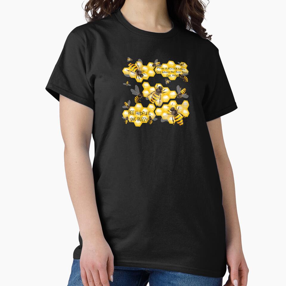 Needy Bee Puns! (On Black) by PawsitiveMum Unisex T-shirt, Sweatshirt, Hoodie, Long Sleeve Tee